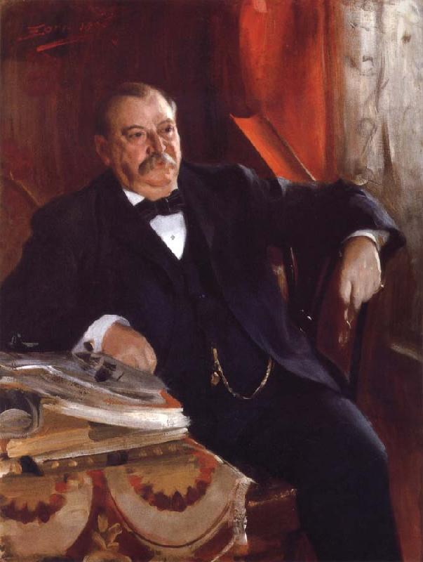 Anders Zorn President Grover Cleveland oil painting picture